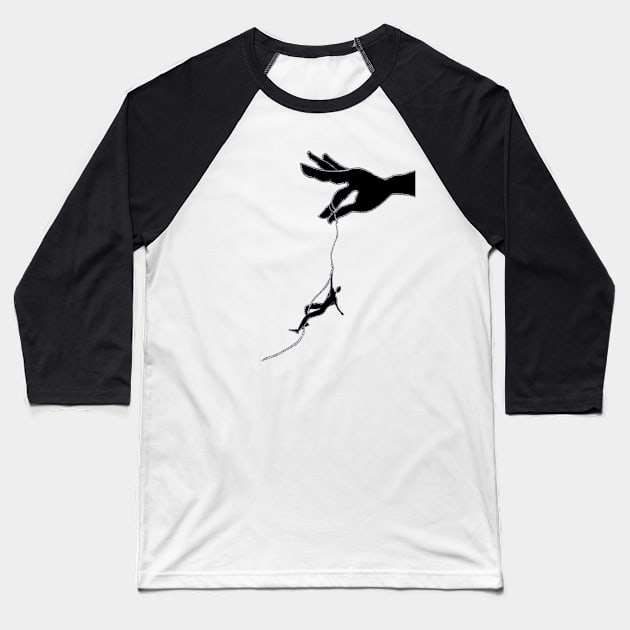 Climbing Baseball T-Shirt by eSkA